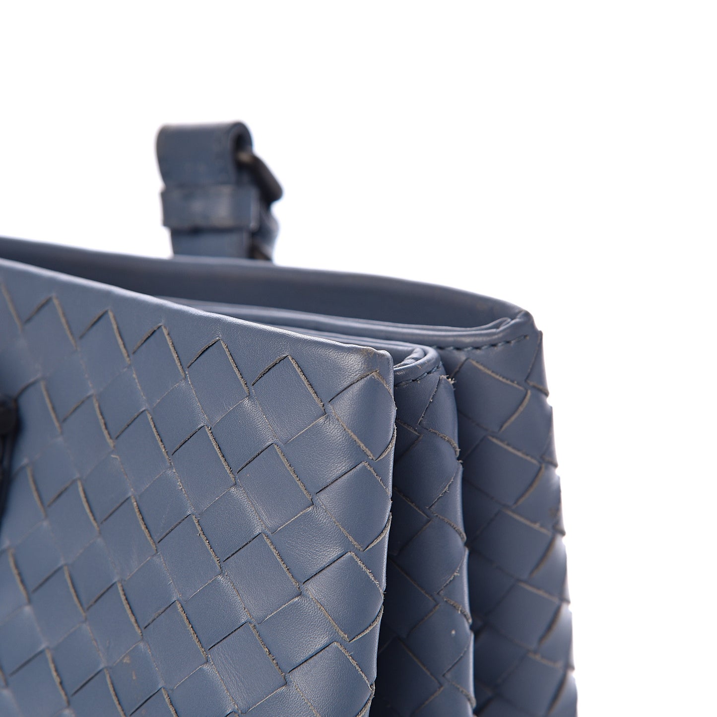 Nappa Intrecciato Medium Roma Tote Baltic Blue