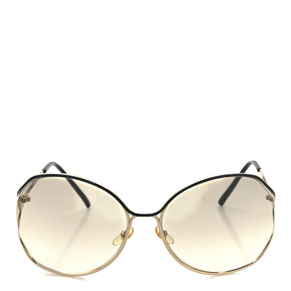 Gucci Metal Oversized Sunglasses GG 2846/S Gold Black 2 of 6