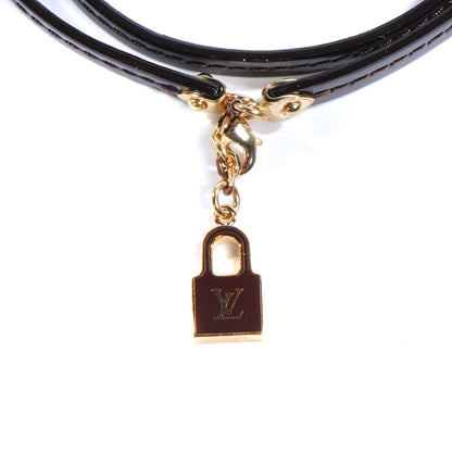 Louis Vuitton Patent Commit Wrap Bracelet Amarante 3 of 5
