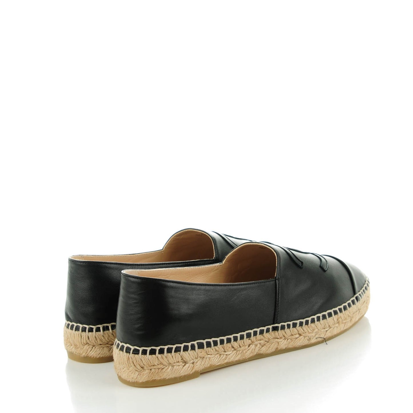 Lambskin CC Espadrilles 40 Black