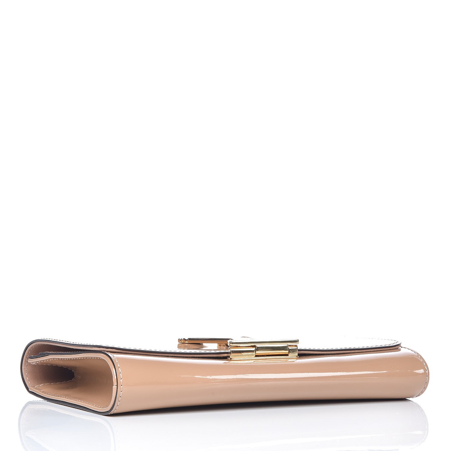 Louis Vuitton Patent Louise Clutch Nude 4 of 12