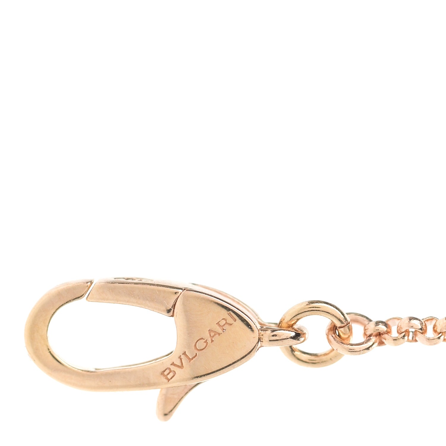 Bulgari 18K Rose Gold Cermet Small B.Zero1 Pendant Necklace 5 of 9