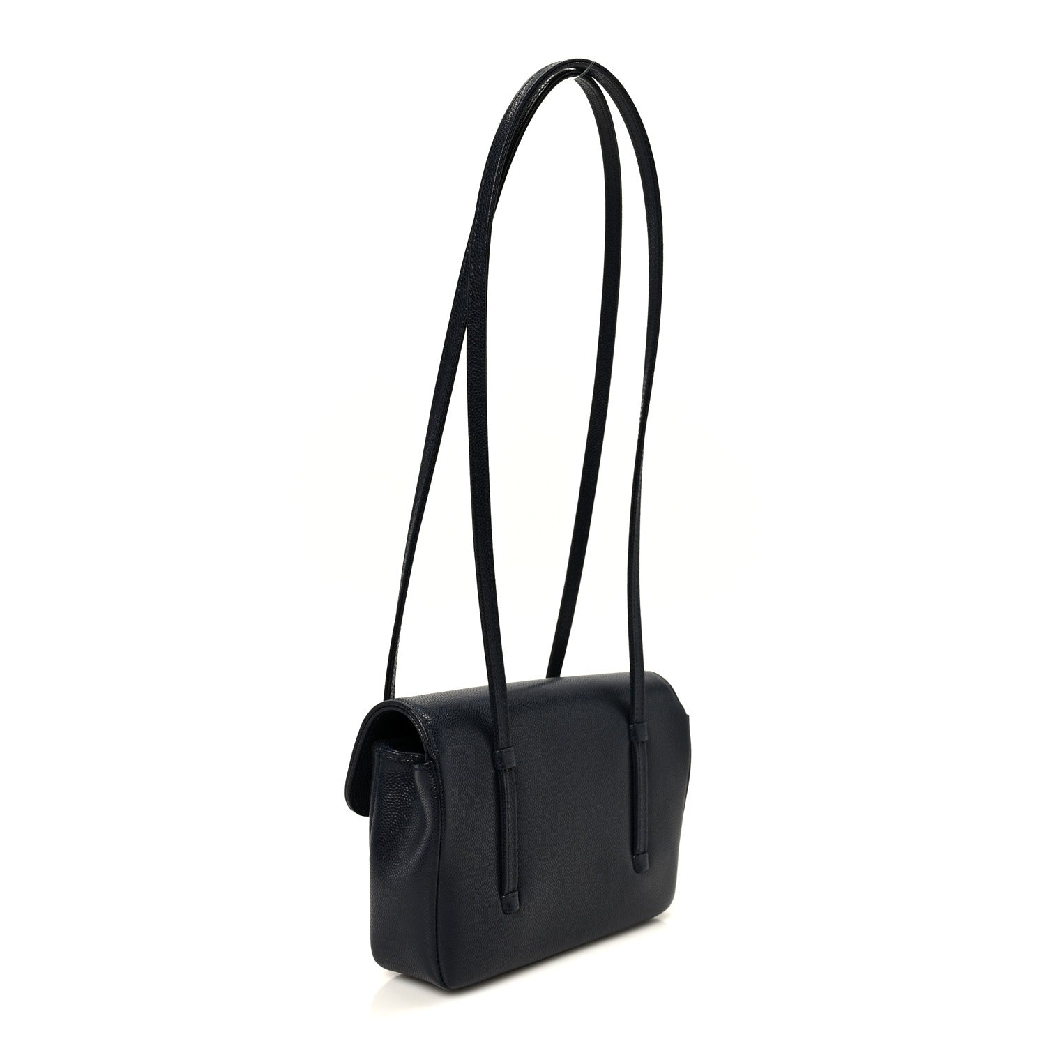 Chanel Shiny Caviar Mini Preppy Coco Shoulder Bag Dark Blue 2 of 10