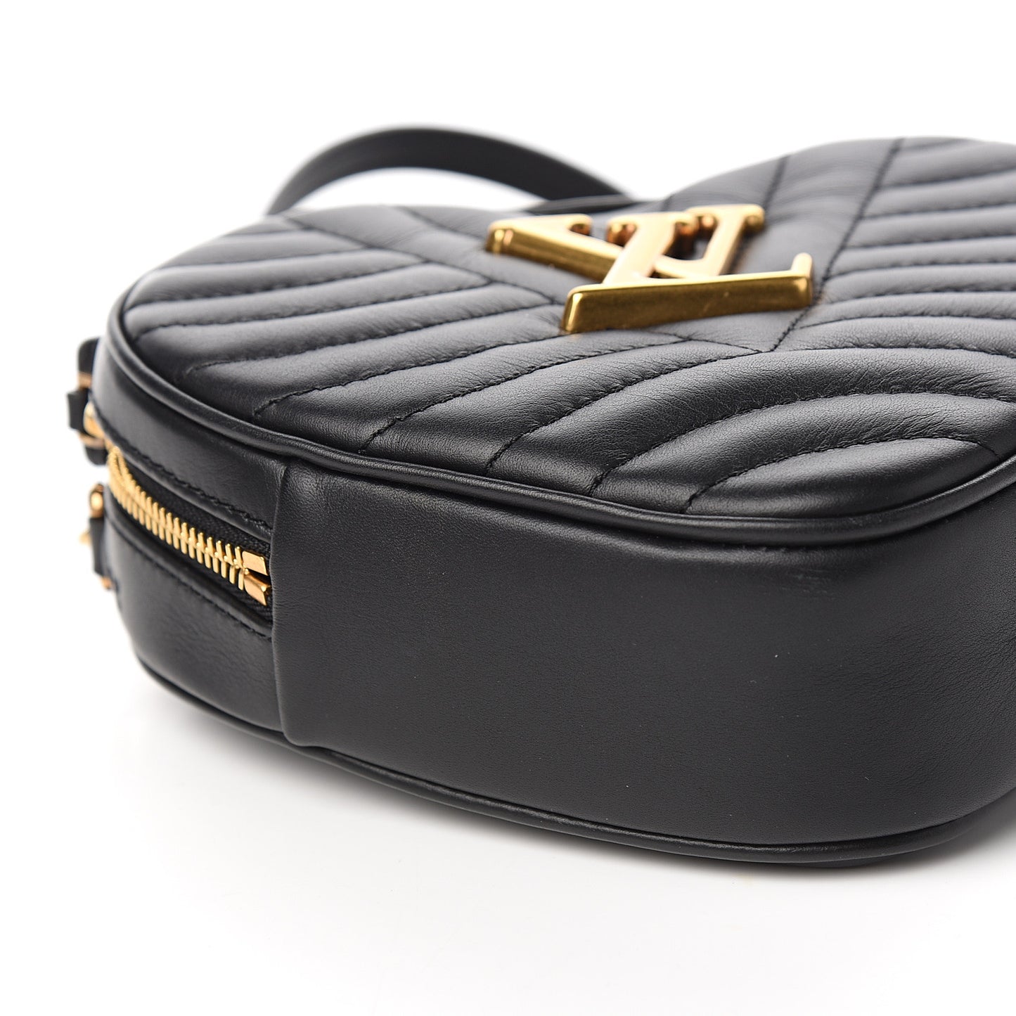 Calfskin New Wave Heart Bag Black