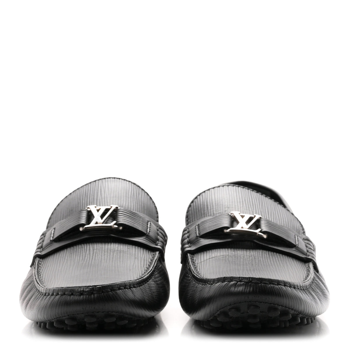 Louis Vuitton Epi Mens Hockenheim Moccasin Loafers 10.5 Black 3 of 10
