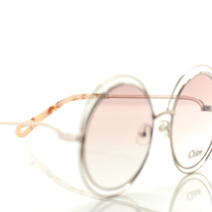 Chloe Oversized Round Carlina Oversized Round Sunglasses CE114ST Gold 6 of 7