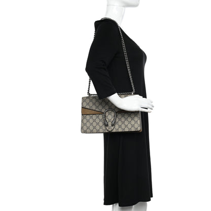Gucci GG Supreme Monogram Small Dionysus Shoulder Bag Taupe 2 of 10