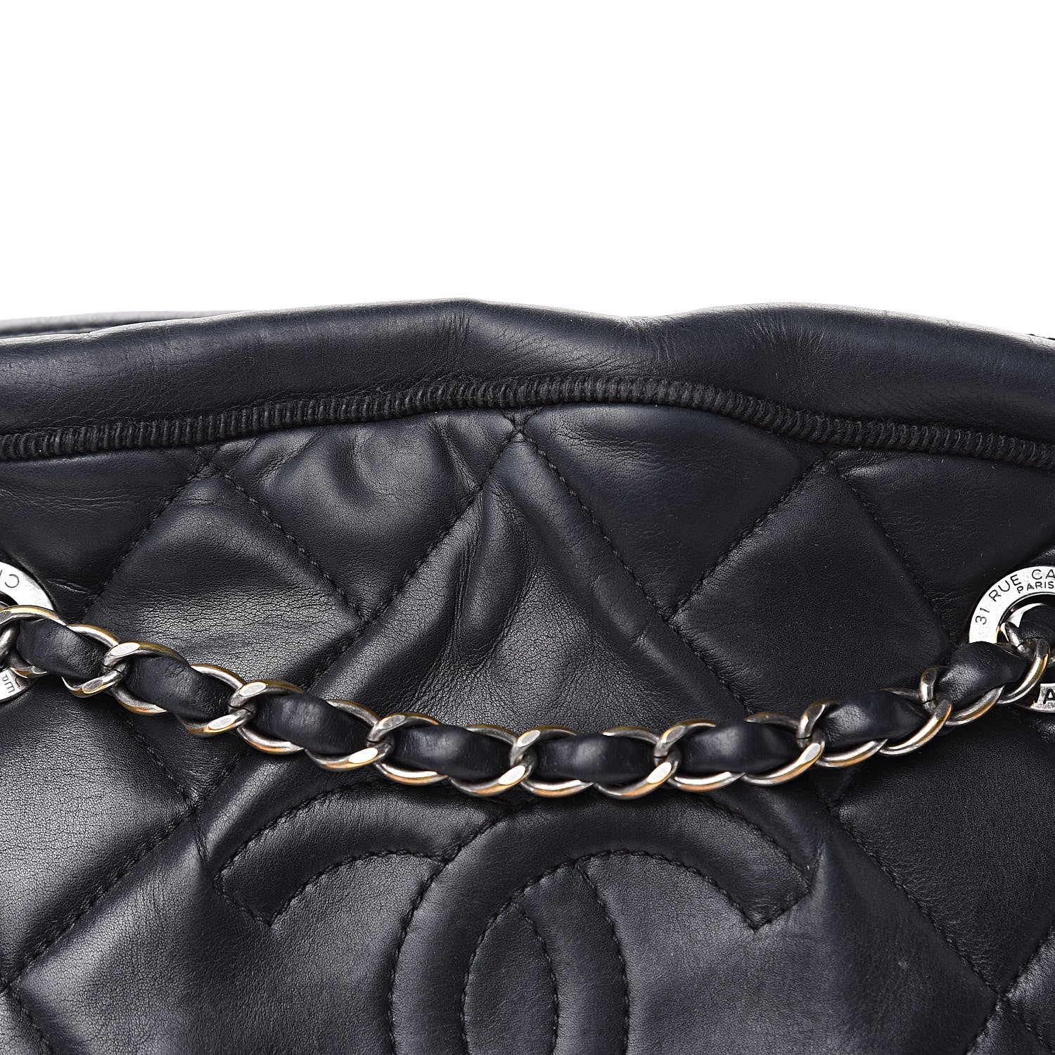 Chanel Calfskin Quilted Small Ballerine Camera Case Black 13 of 19