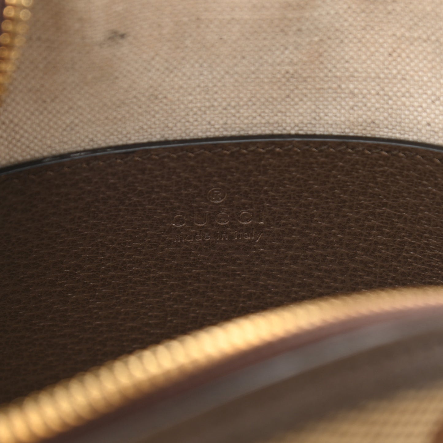 Monogram Jumbo GG Textured Dollar Calfskin Web Small Ophidia Dome Shoulder Bag Camel Ebony New Acero