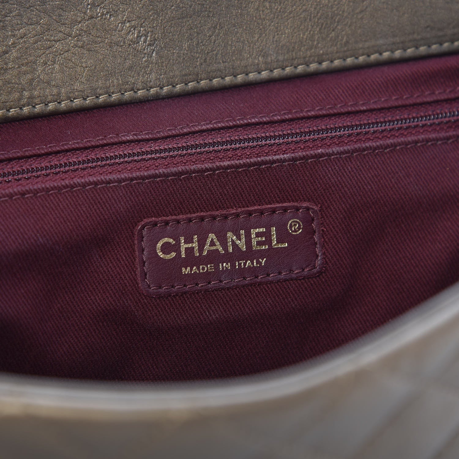 Chanel Metallic Calfskin Quilted Istanbul Accordion Flap Gold 6 of 9