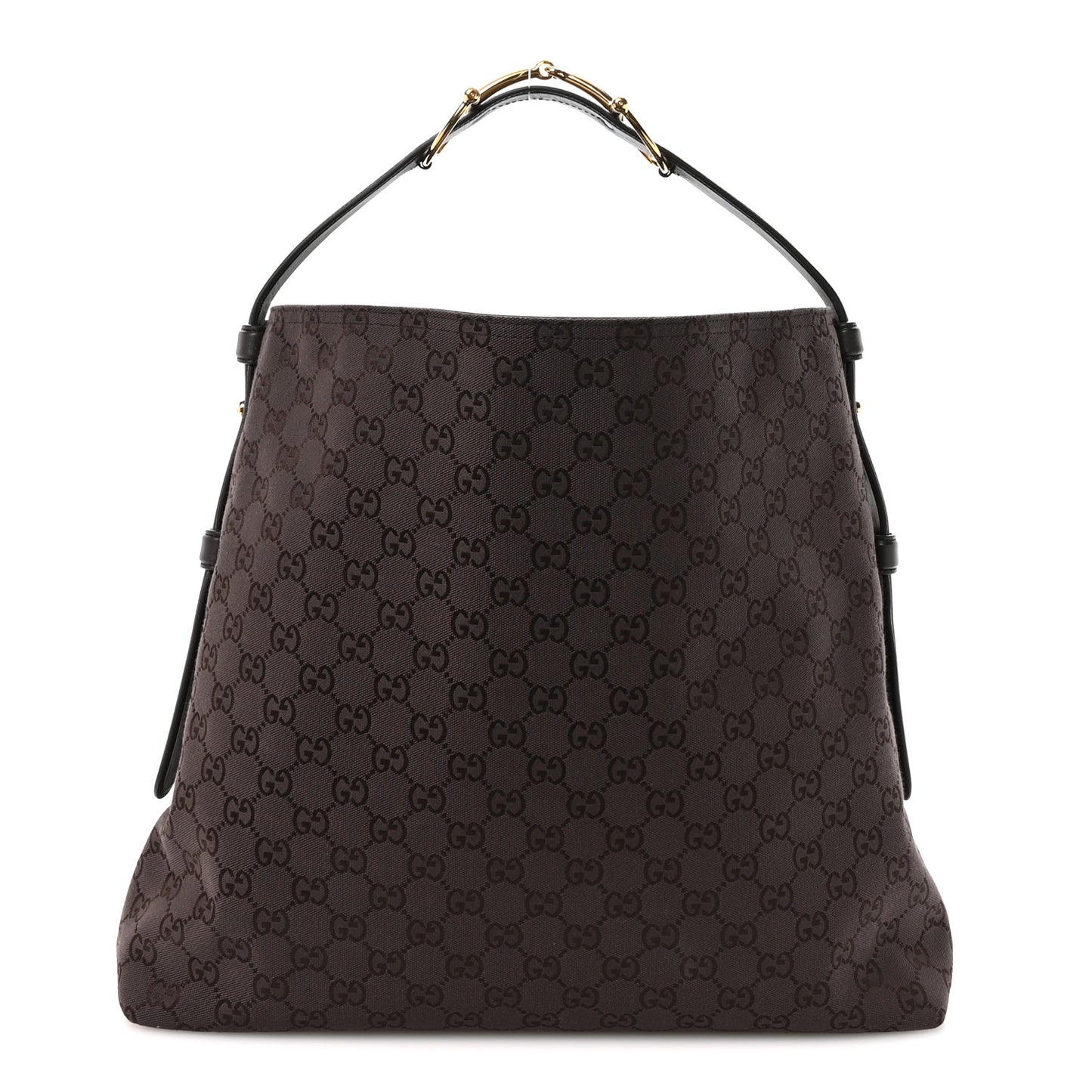 GG Supreme Monogram Large Beatrix Tote Dark Brown