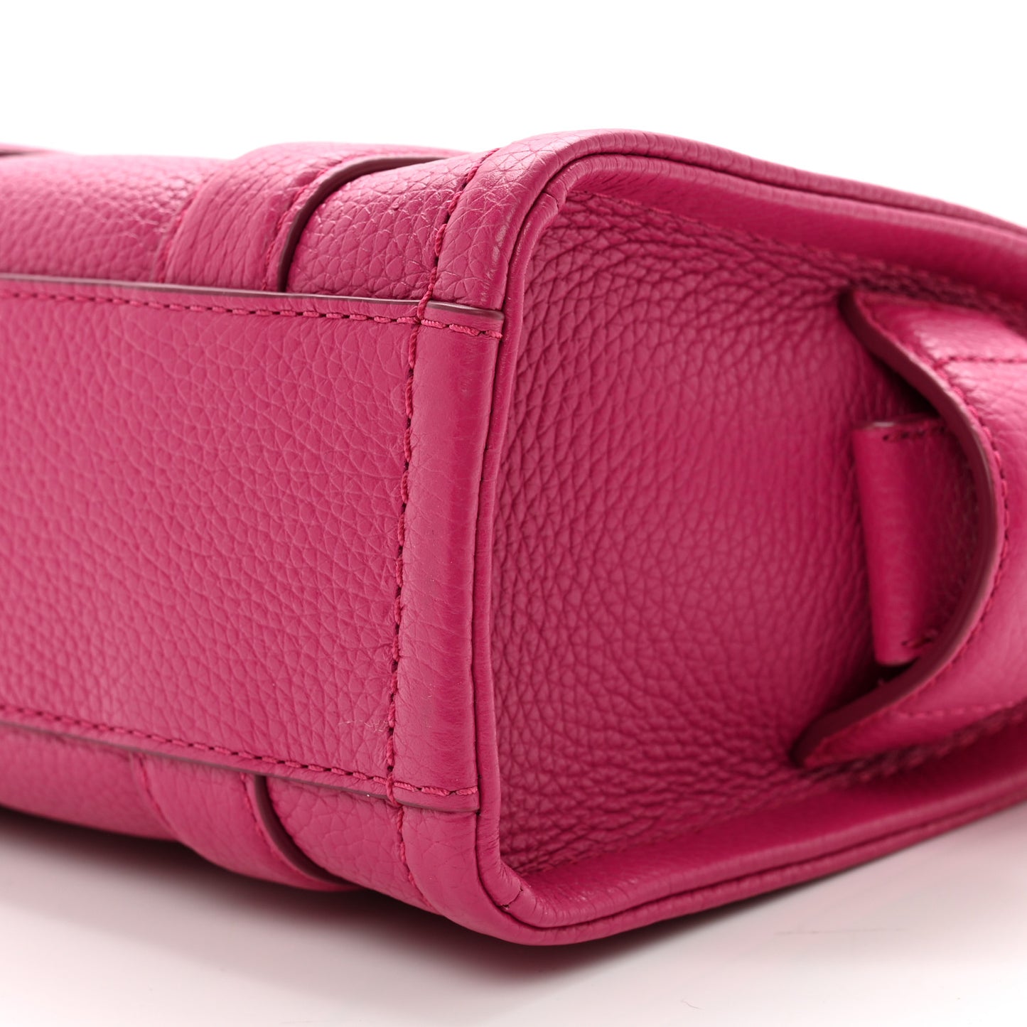 Grained Calfskin Mini The Tote Bag Lipstick Pink