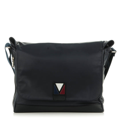 Louis Vuitton Calfskin Cross V Messenger Navy 1 of 8