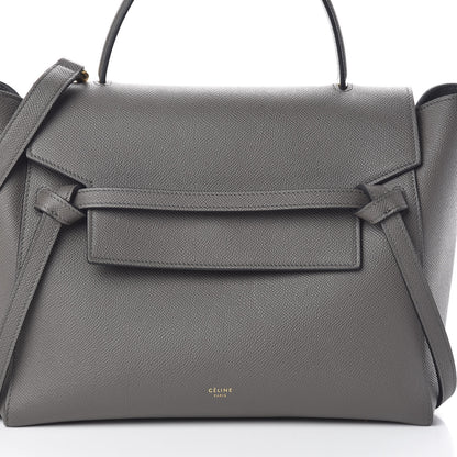 Celine Grained Calfskin Mini Belt Bag Grey 7 of 9