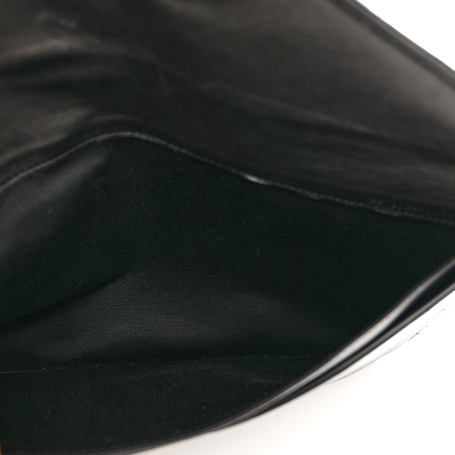 Saint Laurent Lambskin Quilted Double Flap Chain Pouch Black 5 of 7