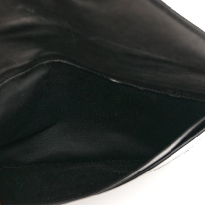 Saint Laurent Lambskin Quilted Double Flap Chain Pouch Black 5 of 7