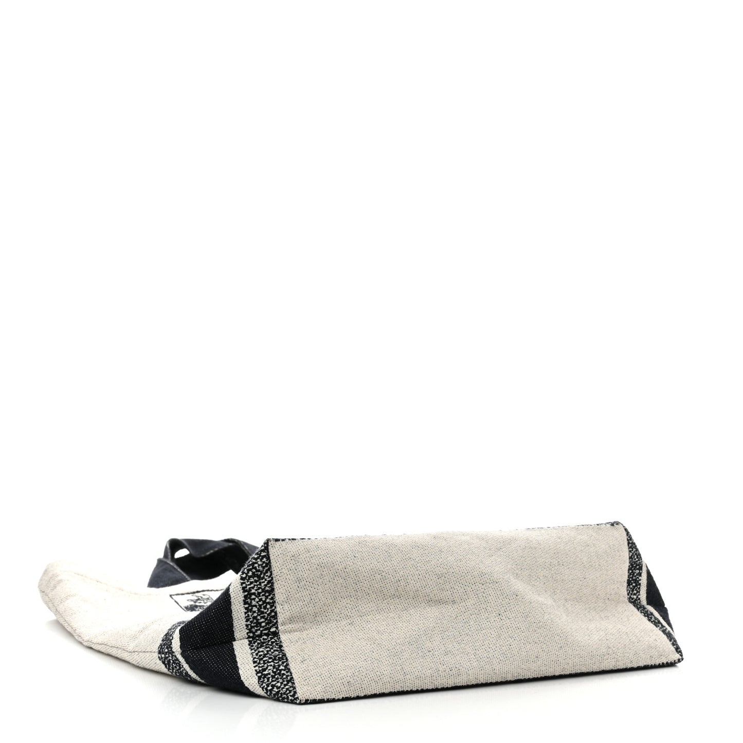 Canvas Print Cruise Tote Ivory Black