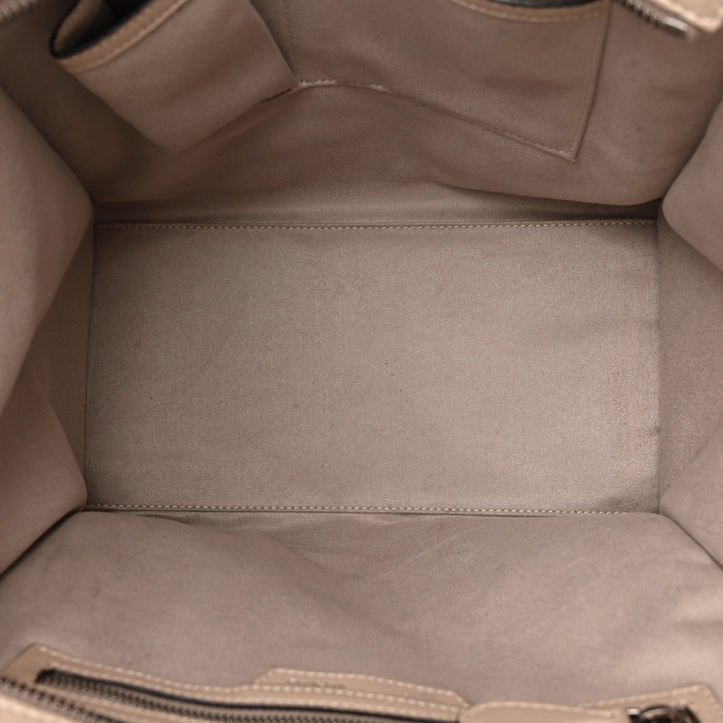 Drummed Calfskin Mini Luggage Dune