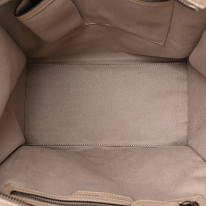 Celine Drummed Calfskin Mini Luggage Dune 5 of 15