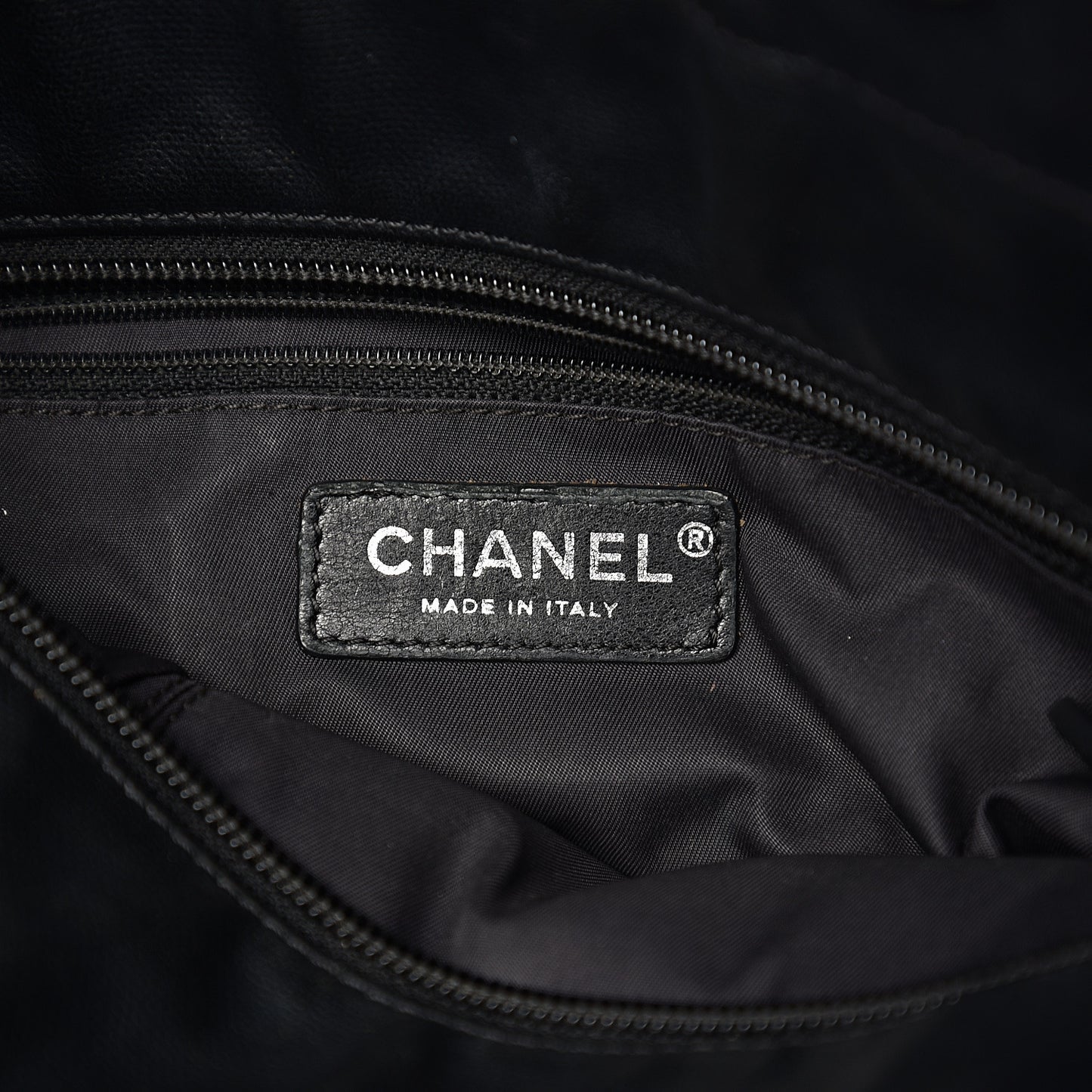 Coated Canvas Quilted Small Paris Biarritz Tote Black