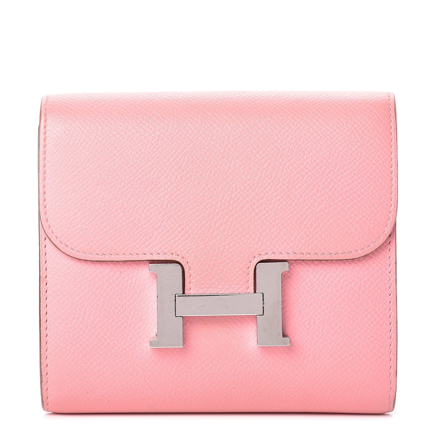 Hermes Epsom Constance Short Wallet Rose Confetti 1 of 24