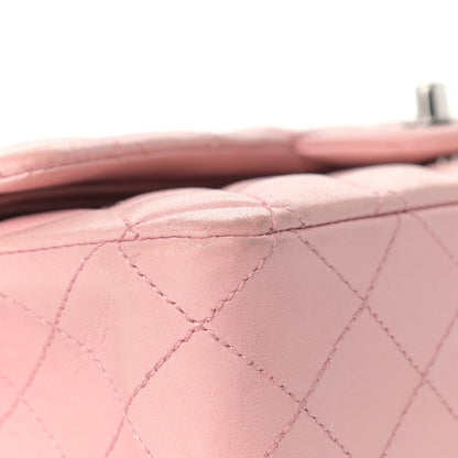Chanel Lambskin Quilted Medium Double Flap Light Pink 17 of 18