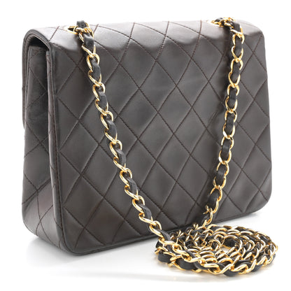 Chanel Lambskin Quilted Small Single Flap Brown 3 of 11