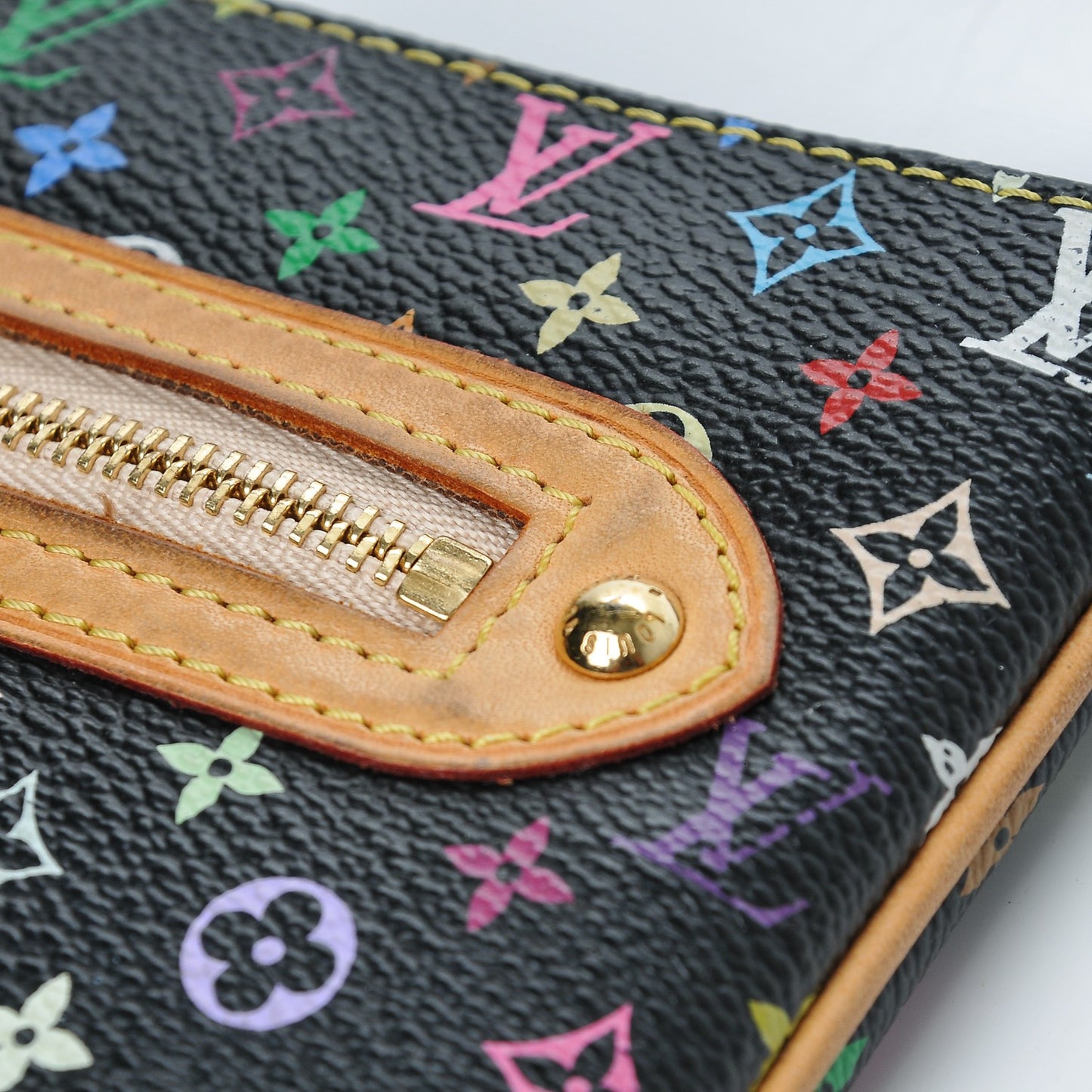Monogram Multicolor Pochette Plate GM Black