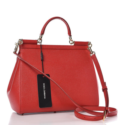 Dolce & Gabbana Dauphine Medium Miss Sicily Satchel Red 3 of 7