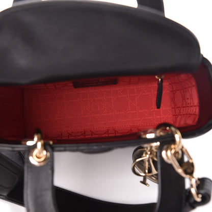 Christian Dior Lambskin Cannage Small Lucky Badges My Lady Dior Black 5 of 9