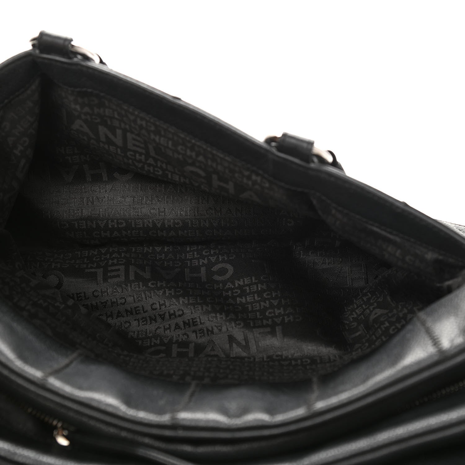 Chanel Caviar Square Stitched Large Tote Black 5 of 15
