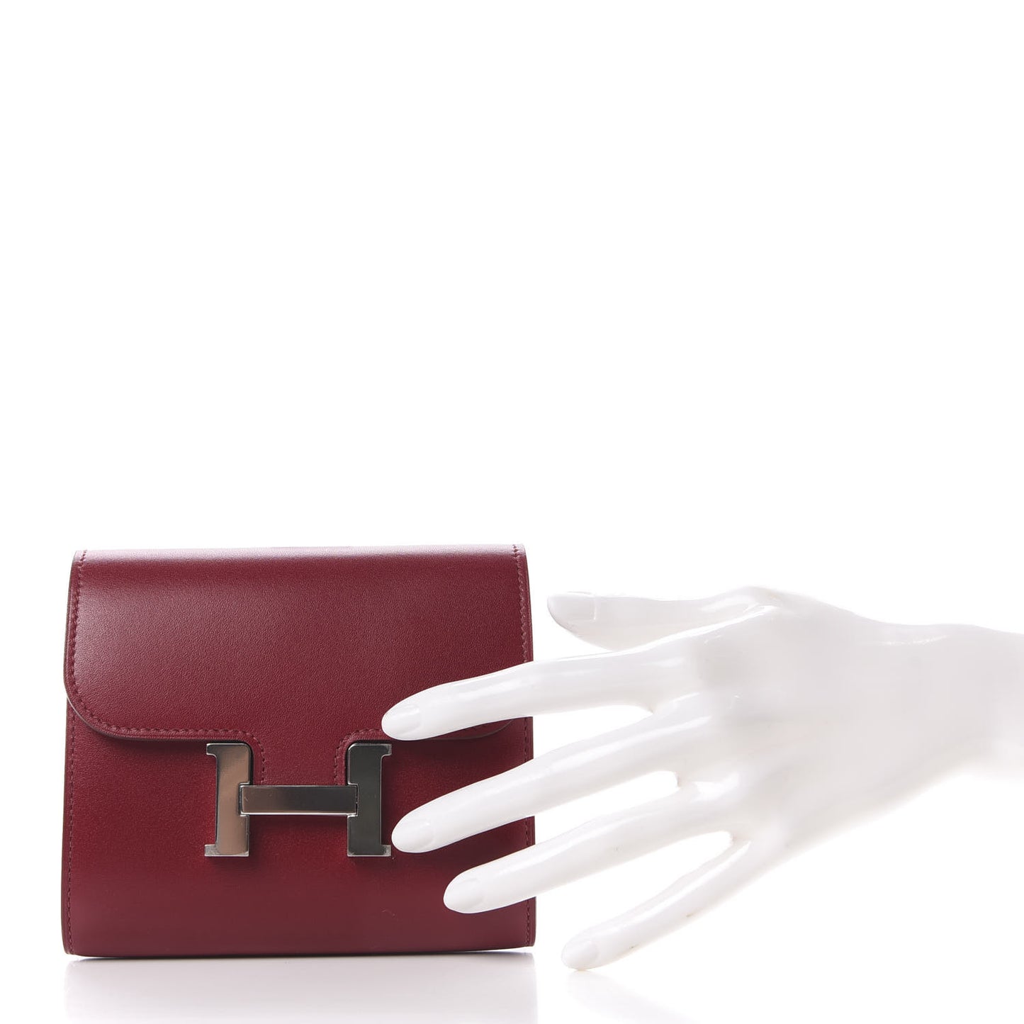 Veau Tadelakt Constance Short Wallet Rubis
