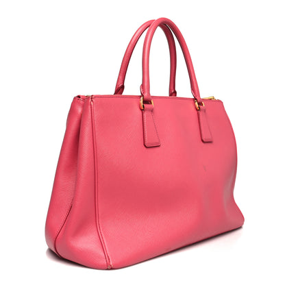 Prada Saffiano Large Galleria Double Zip Tote Peonia 2 of 19
