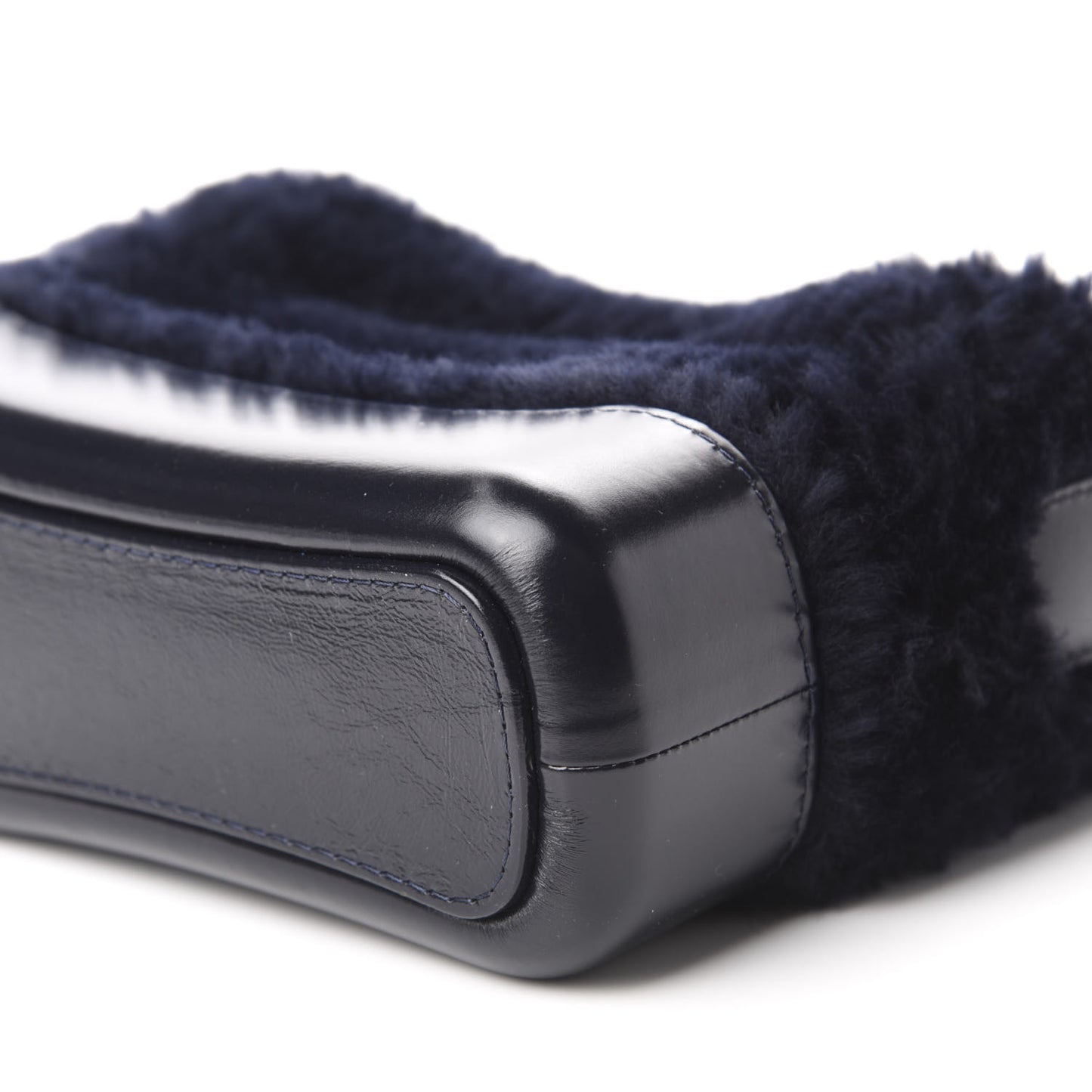 Shearling Small Gabrielle Hobo Navy