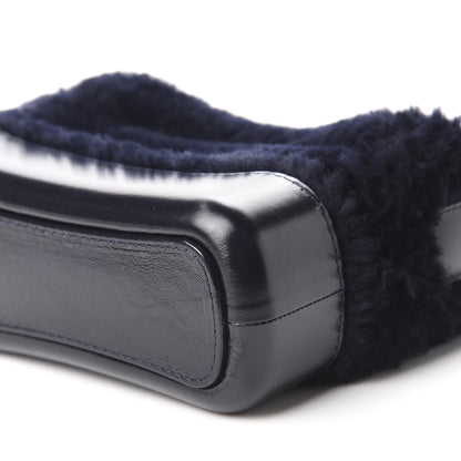 Chanel Shearling Small Gabrielle Hobo Navy 7 of 10