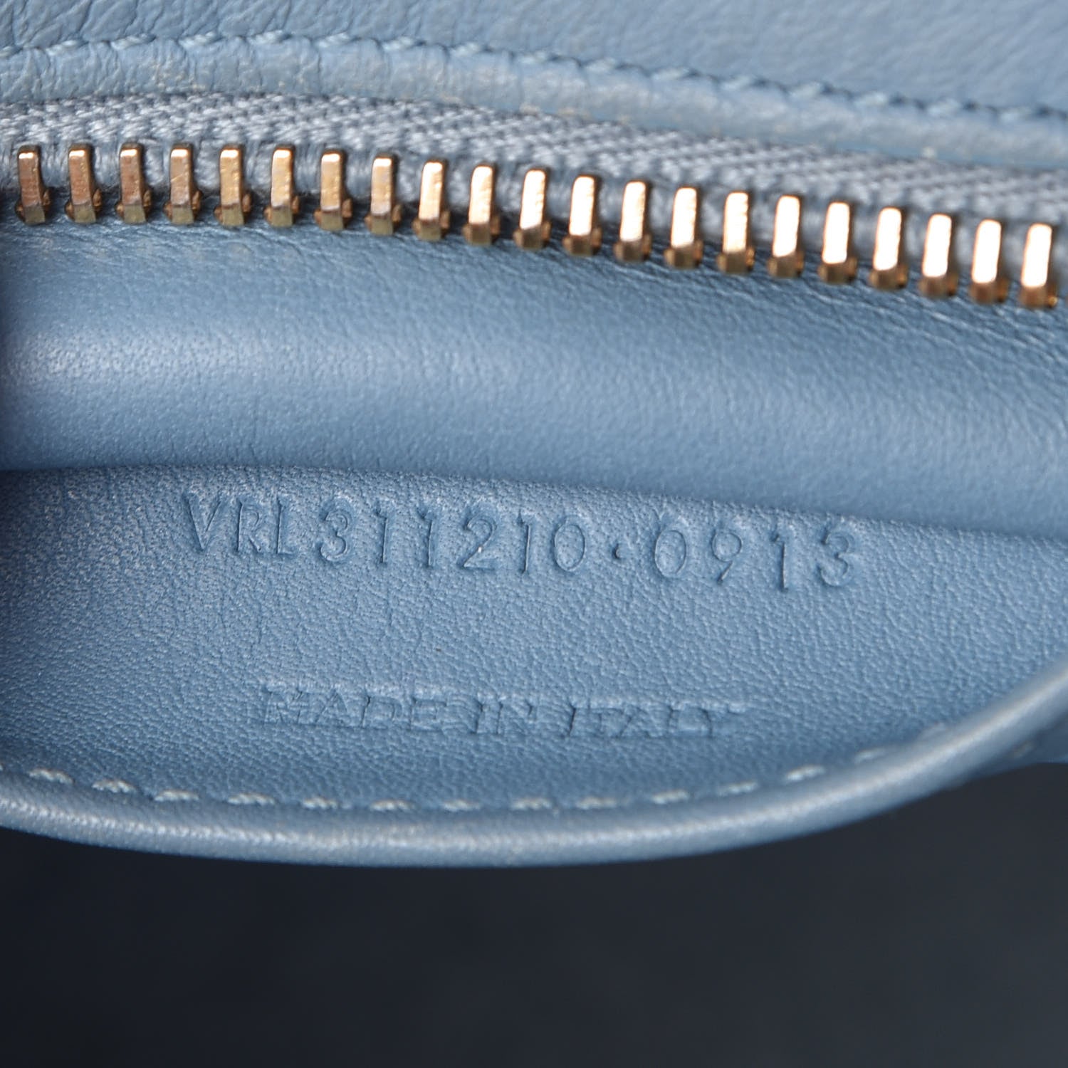 Saint Laurent Calfskin Small Classic Y Cabas Blue Glacier 7 of 14