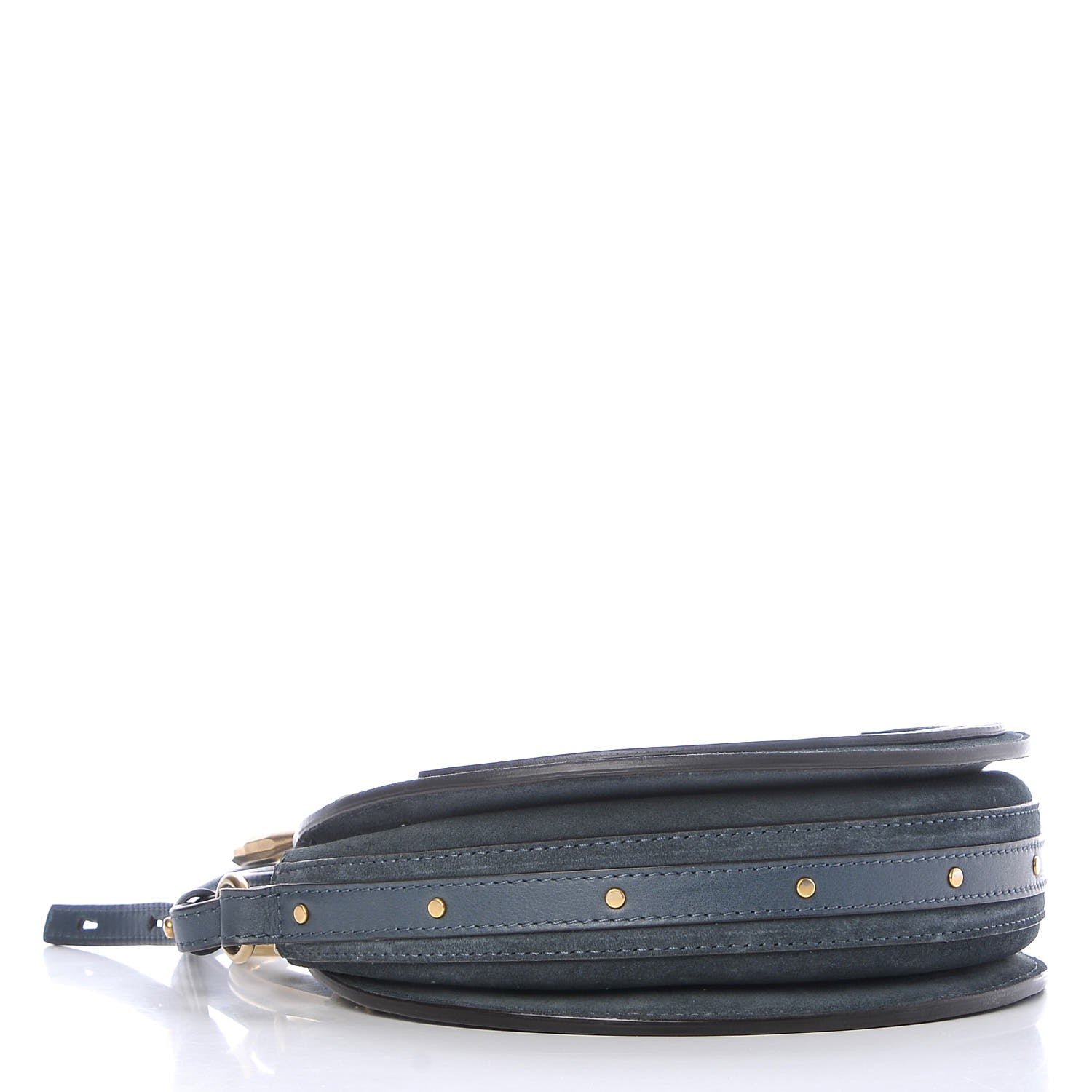 Chloe Goatskin Suede Small Pixie Bag Silver Blue 4 of 8