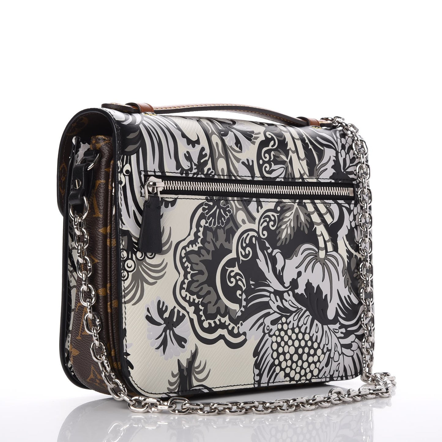 Epi Monogram Floral Pochette Metis Black White