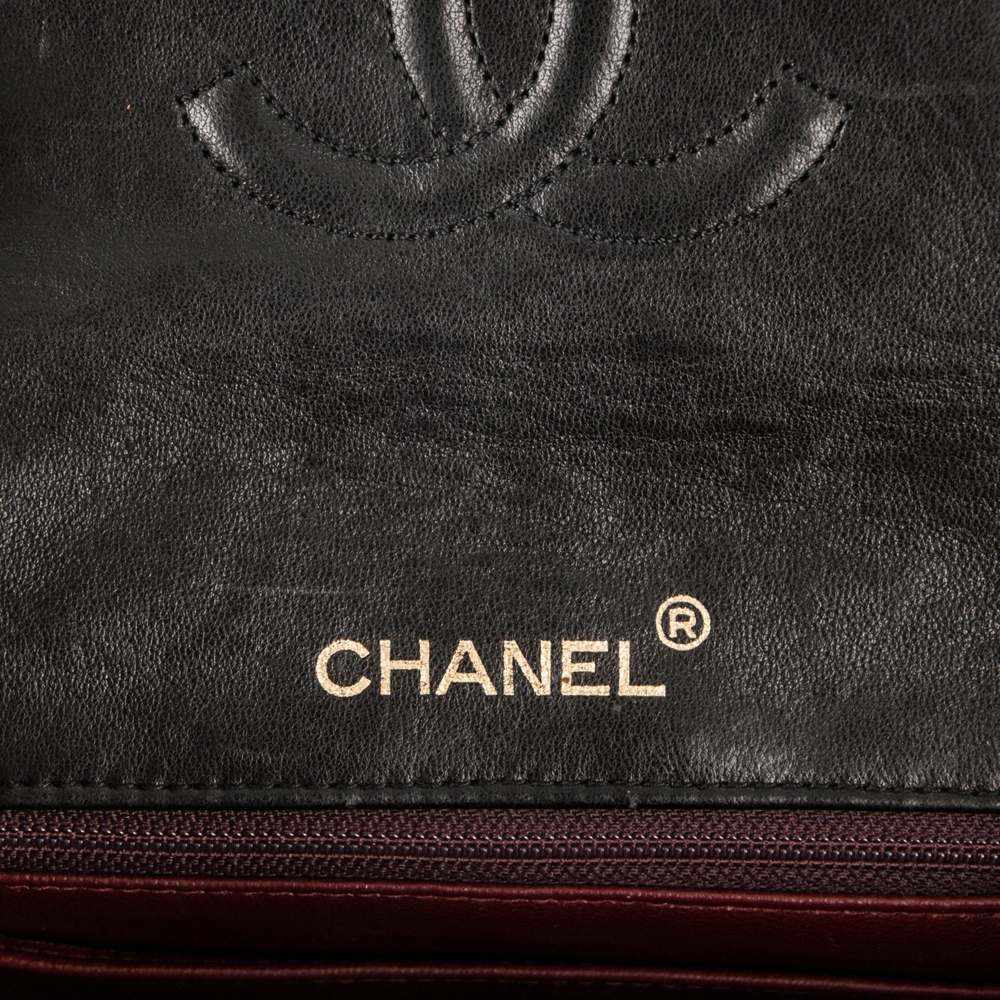 Lambskin Quilted Mini Square Flap Black