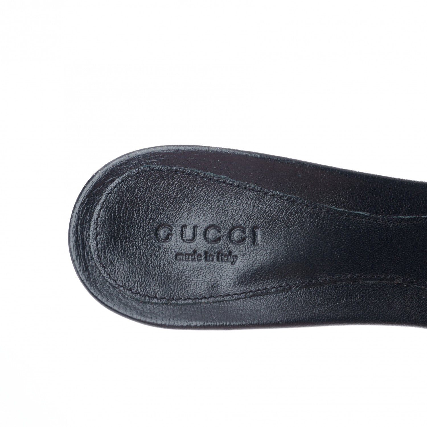 Gucci Patent Guccissima Horsebit Mid Heel Slides 38.5 Royal Blu 7 of 8