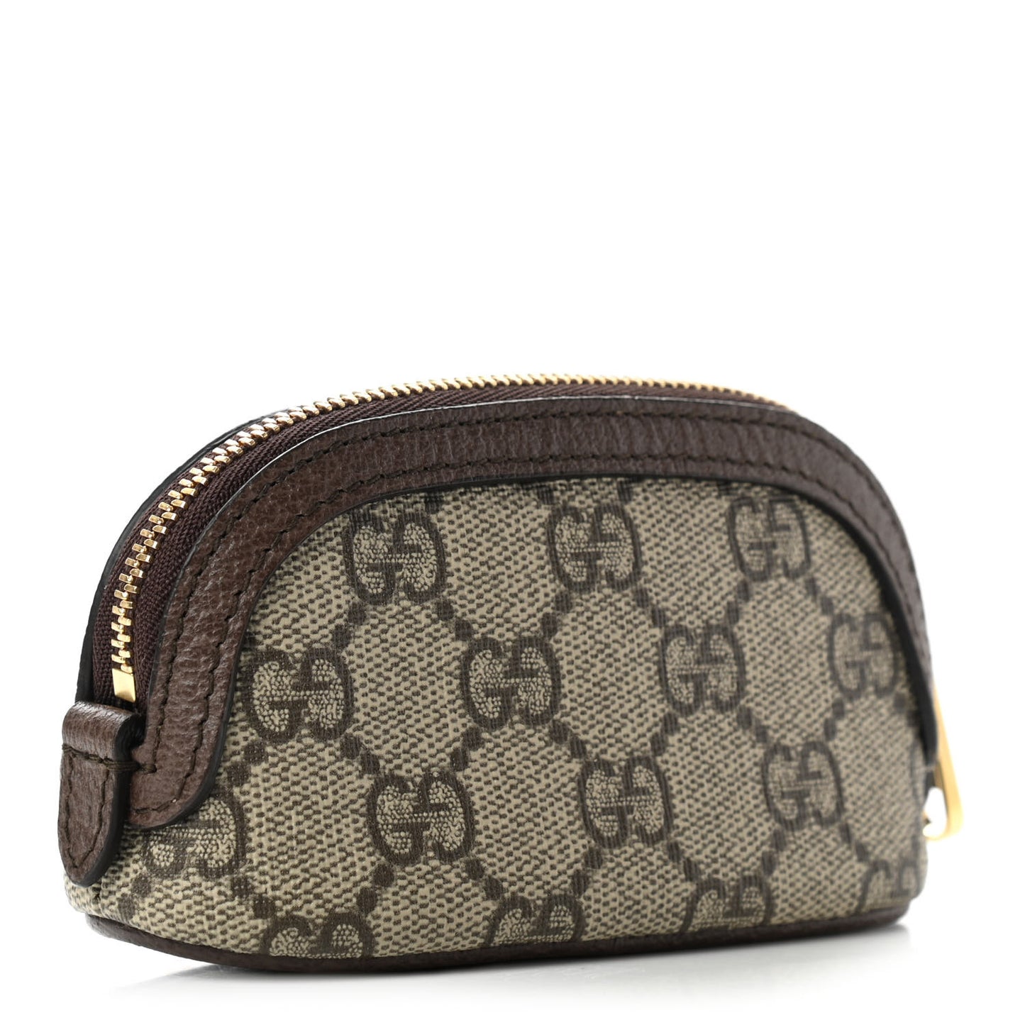 GG Supreme Monogram Web Ophidia Dome Key Pouch Beige New Acero