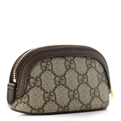 Gucci GG Supreme Monogram Web Ophidia Dome Key Pouch Beige New Acero 3 of 8