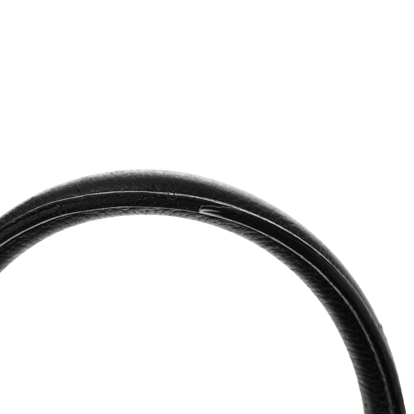 Grained Calfskin Small Neo Executive Shopper Tote Black