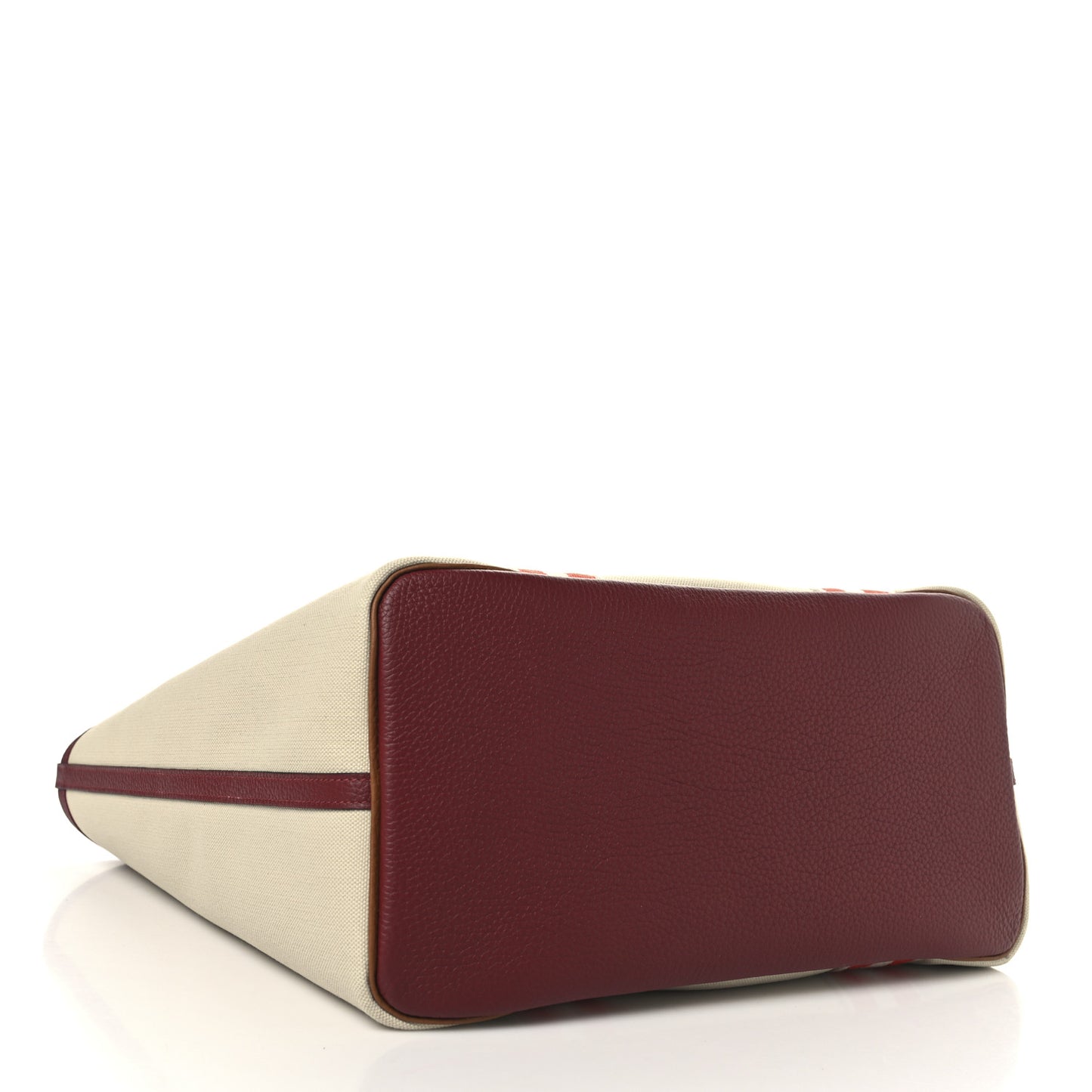 Canvas Taurillon Clemence Pursangle Tote Beton Gold Rouge H Capucine Beton
