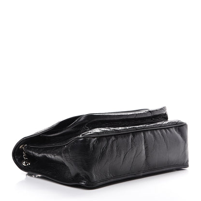 Saint Laurent Crinkled Calfskin Matelasse Monogram Large Niki Chain Satchel Black 3 of 10