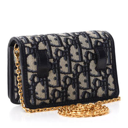 Christian Dior Oblique Nano 30 Montaigne Pouch Blue 3 of 10