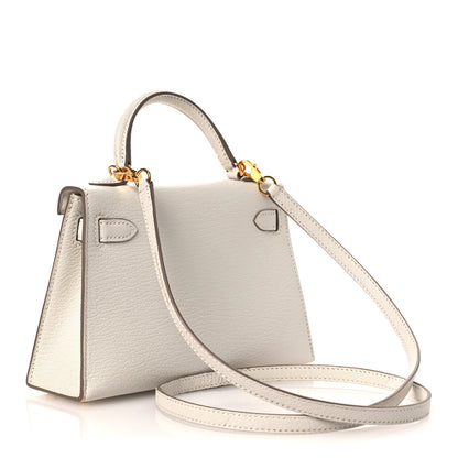 Hermes Chevre Mysore Mini Kelly Sellier 20 Mushroom 3 of 13