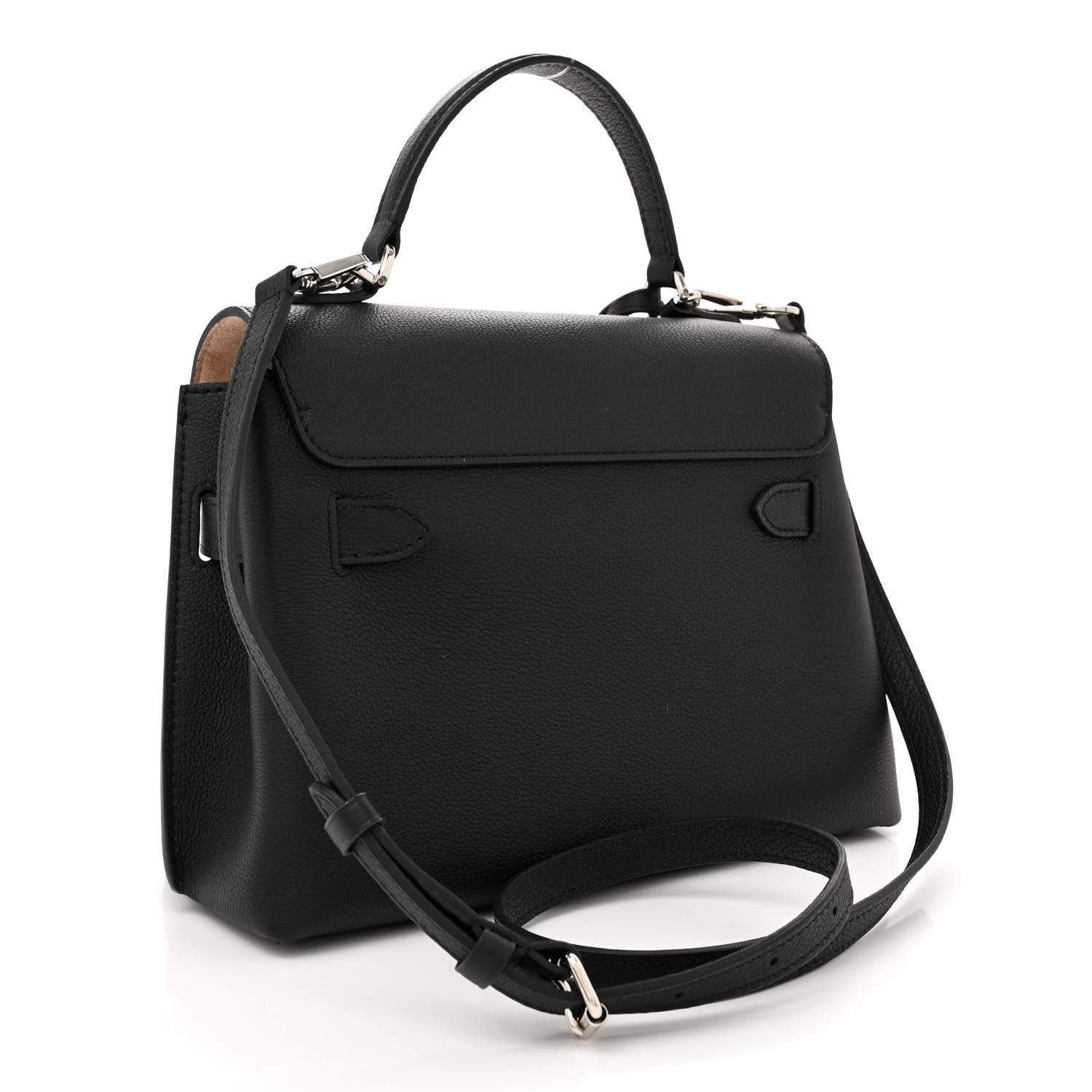 Louis Vuitton Calfskin Lockme Ever BB Black 3 of 9