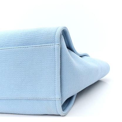 Chanel Mixed Fibers Medium Deauville Tote Light Blue 11 of 11