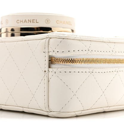 Chanel Lambskin Quilted Coco Click Bag White 10 of 13